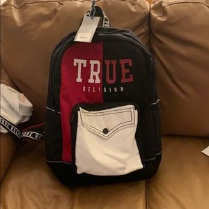 true religion book bag